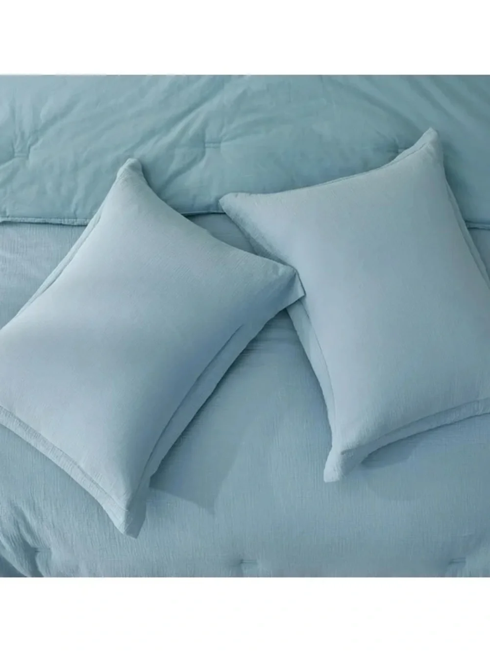 Blue Cotton cal king 3 piece Comforter Set